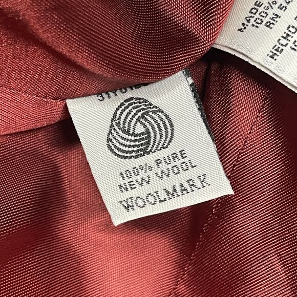 Rena Rowan Petite Womens Wool Blend Houndstooth Blazer Jacket Sz 6P Made In USA - Picture 4 of 9